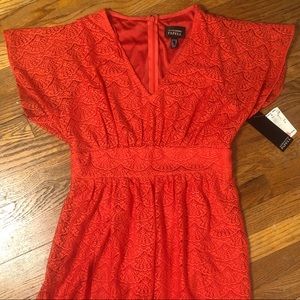 Adrianna Papell Lace Overlay Dress